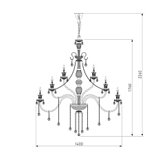 Подвесная люстра Bogates 336 Strotskis 1