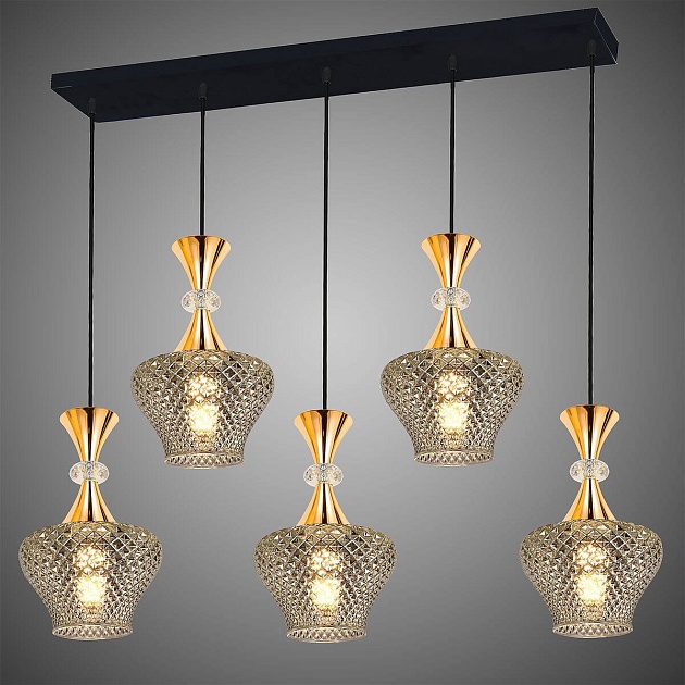 Подвесной светильник Reluce 09004-0.9-05L Smoke Фото № 3