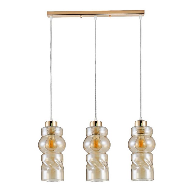 Подвесной светильник ЭкономСвет 30115/3GD AMB Фото № 