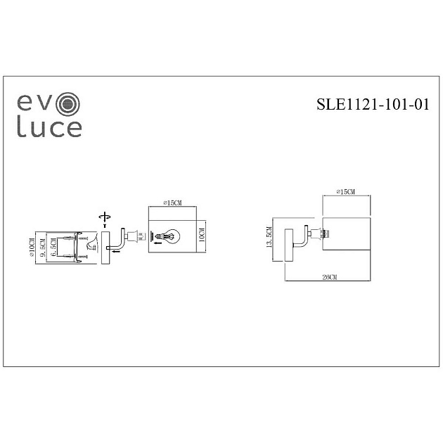 Бра Evoluce Aerin SLE1121-101-01 Фото № 2