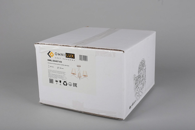 Потолочная люстра Omnilux Ugento OML-28407-03 изображение 4 Потолочная люстра Omnilux Ugento OML-28407-03 Фото № 4