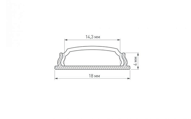 Профиль Arlight ARH-Bent-W18-2000 Anod 023087 Фото № 3