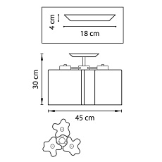 Потолочная люстра Lightstar Nubi Legno 802035 1