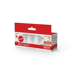 Лампа cветодиодная Gauss GU5.3 5.5W 2700K матовая 13516T 3