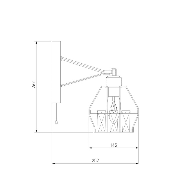 Бра Eurosvet 70075/1 черный изображение 2 Бра Eurosvet 70075/1 черный Фото № 2