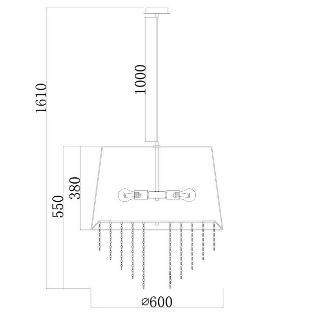Подвесная люстра Escada 652/5S Black изображение 2 Подвесная люстра Escada 652/5S Black Фото № 2
