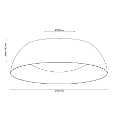 Потолочный светодиодный светильник Lucia Tucci Sia 851.400 Nero Led 1