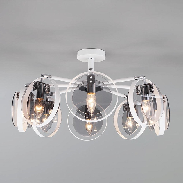 Потолочная люстра Eurosvet Gallo 70121/8 белый изображение 5 Потолочная люстра Eurosvet Gallo 70121/8 белый Фото № 5