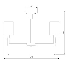 Подвесная люстра Eurosvet Brielle 60132/6 хром 2