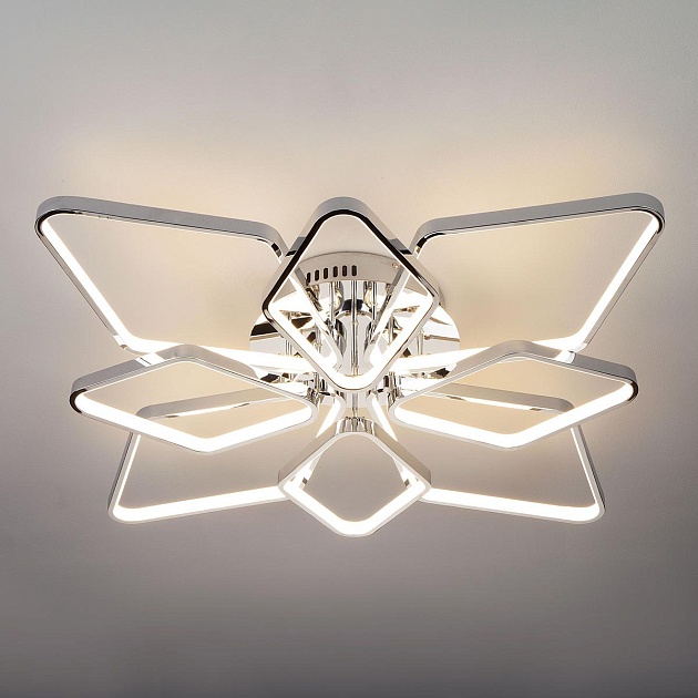 Потолочная светодиодная люстра Eurosvet Kalifea 90081/8 хром изображение Потолочная светодиодная люстра Eurosvet Kalifea 90081/8 хром Фото №