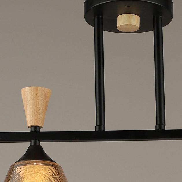 Спот Reluce 04864-0.3-04 BK+WOOD Фото № 2