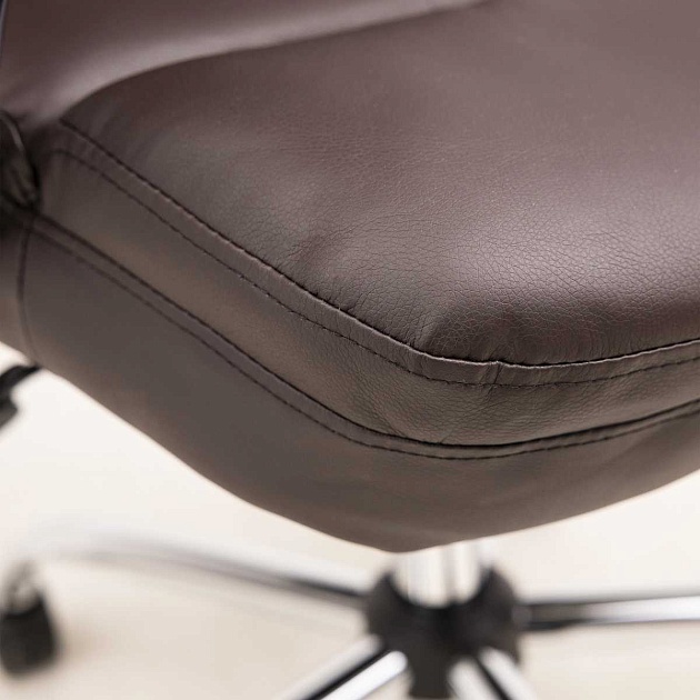 Кресло руководителя AksHome August темно-коричневый, экокожа 86349 изображение 7 Кресло руководителя AksHome August темно-коричневый, экокожа 86349 Фото № 7
