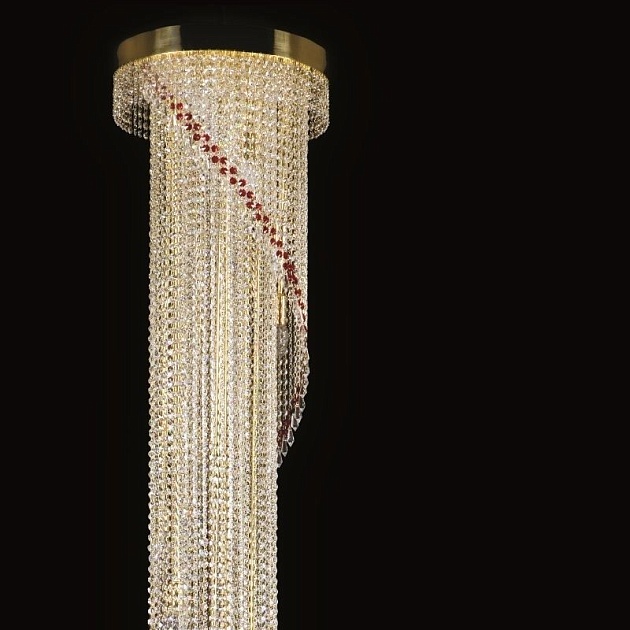 Каскадная люстра Artglass Spiral 400X2300 White CE Фото № 3