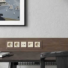 Рамка на 5 постов Werkel Favorit латте W0051142 4690389183478 1