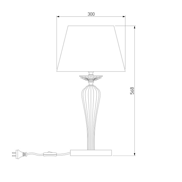 Настольная лампа Bogates Olenna 01104/1 белый Фото № 2