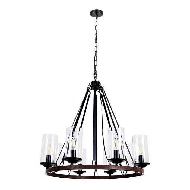 Подвесная люстра Arte Lamp Dalim A7014SP-8BK Фото № 