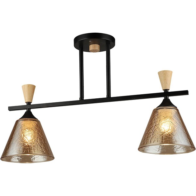 Спот Reluce 04864-0.3-02 BK+WOOD изображение Спот Reluce 04864-0.3-02 BK+WOOD Фото №