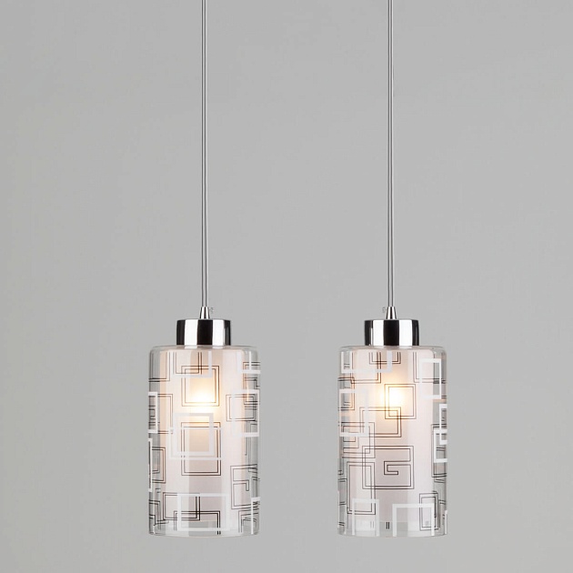 Подвесной светильник Eurosvet 50002/2 хром Фото № 