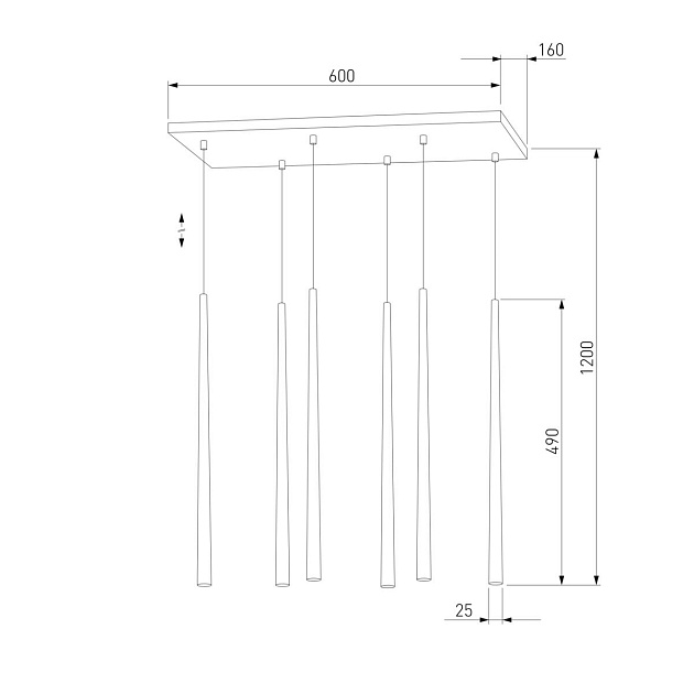 Подвесная люстра TK Lighting 6428 Piano White Фото № 2