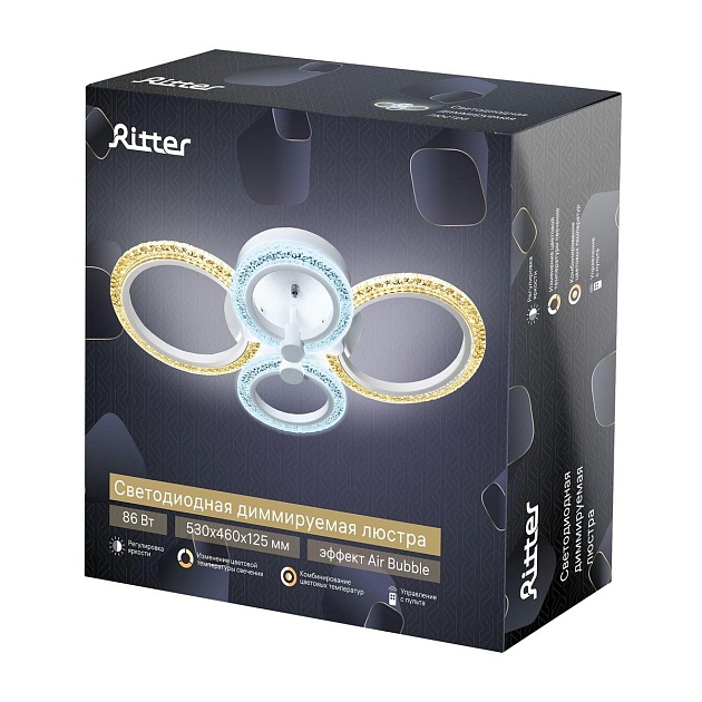 Потолочная светодиодная люстра Ritter Tomaso 52040 5 изображение 2 Потолочная светодиодная люстра Ritter Tomaso 52040 5 Фото № 2