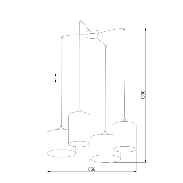 Подвесная люстра TK Lighting 6585 Juta Фото № 3