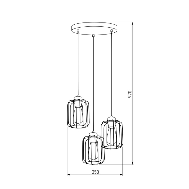 Подвесной светильник TK Lighting 4715 Galaxy New Фото № 2