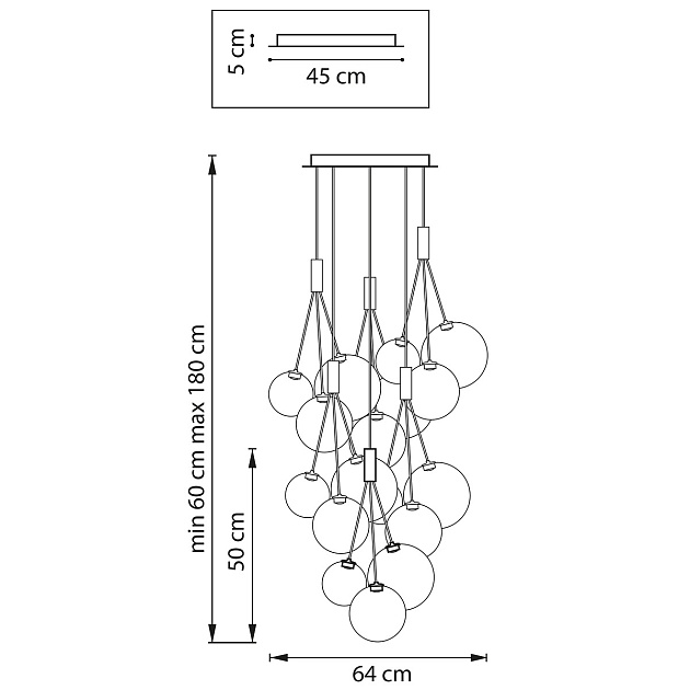 Подвесная светодиодная люстра Lightstar Sferetta 801180 изображение 8 Подвесная светодиодная люстра Lightstar Sferetta 801180 Фото № 8