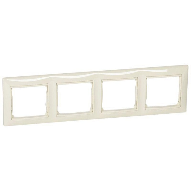 Рамка 4-постовая Legrand Valena слоновая кость 695634 изображение Рамка 4-постовая Legrand Valena слоновая кость 695634 Фото №