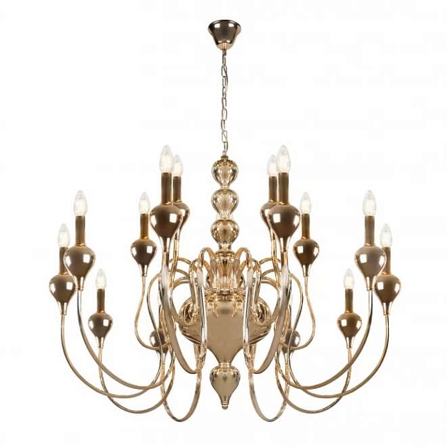 Подвесная люстра iLamp Lady 88003-10+5 GD Фото № 4