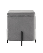 Пуф Stool Group Грейс велюр квадрат серый vd-grays-kv-b27 1