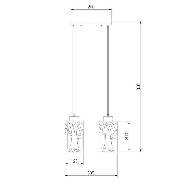 Подвесной светильник Eurosvet 50001/2 хром Фото № 2