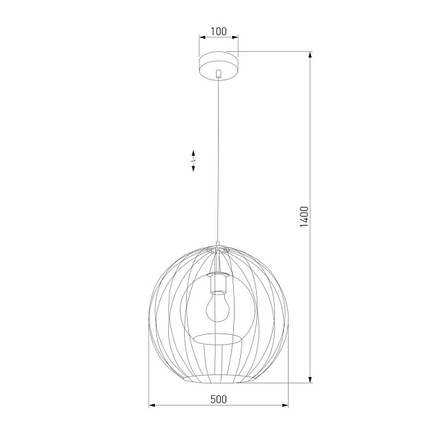 Подвесной светильник TK Lighting 2552 Universo Black Фото № 2
