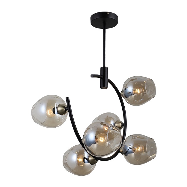 Подвесная люстра Gerhort G71163/6BK+AB AMB Фото № 2