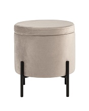 Пуф Stool Group Грейс велюр светло-серый vd-grays-b25 1