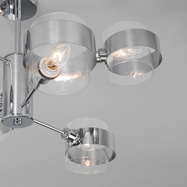 Потолочная люстра Eurosvet Arcada 70127/6 хром изображение 4 Потолочная люстра Eurosvet Arcada 70127/6 хром Фото № 4