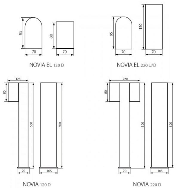 Фасадный светильник Kanlux Novia 25663 Фото № 2