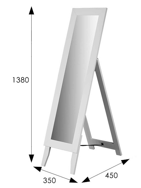 Зеркало напольное Мебелик BeautyStyle 1 008306 Фото № 3