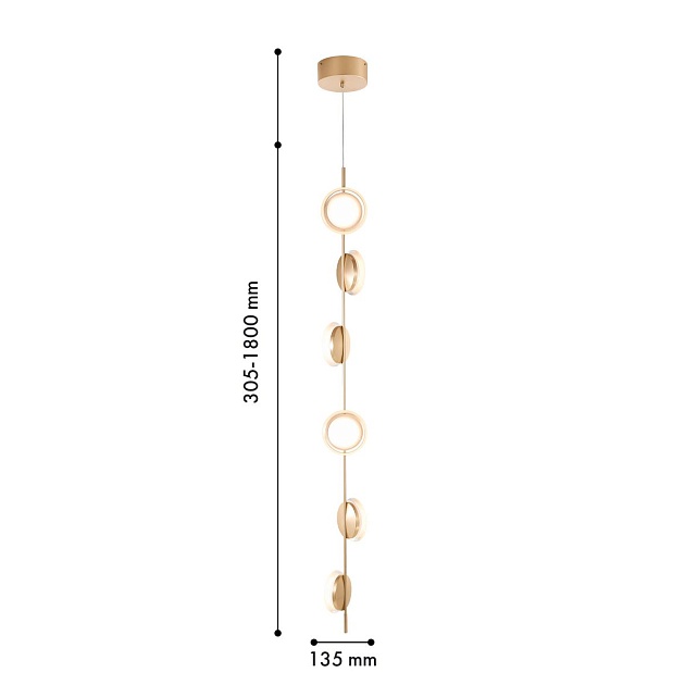 Подвесная светодиодная люстра Favourite Yo-yo 4334-6P1 изображение 2 Подвесная светодиодная люстра Favourite Yo-yo 4334-6P1 Фото № 2