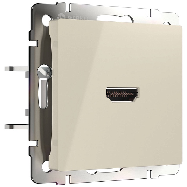 Розетка HDMI Werkel слоновая кость W1186003 4690389155871 изображение Розетка HDMI Werkel слоновая кость W1186003 4690389155871 Фото №