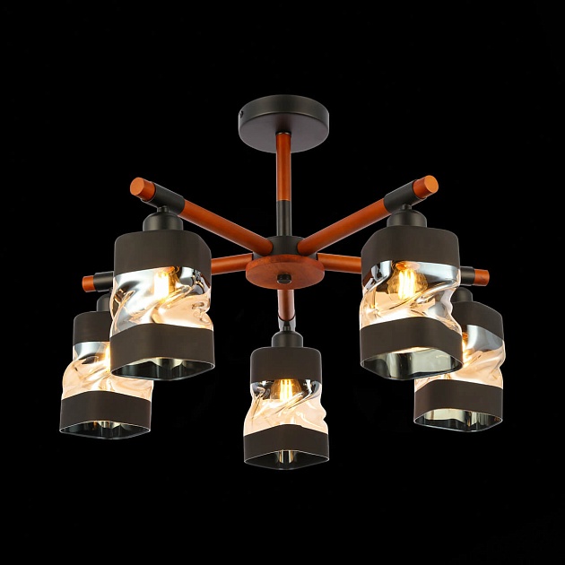 Потолочная люстра Evoluce Abiritto SLE114402-05 изображение 4 Потолочная люстра Evoluce Abiritto SLE114402-05 Фото № 4