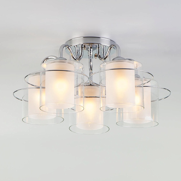Потолочная люстра Eurosvet 30160/5 хром Фото № 