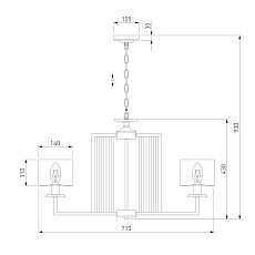 Подвесная люстра Eurosvet Fargo 60123/6 хром Smart 2