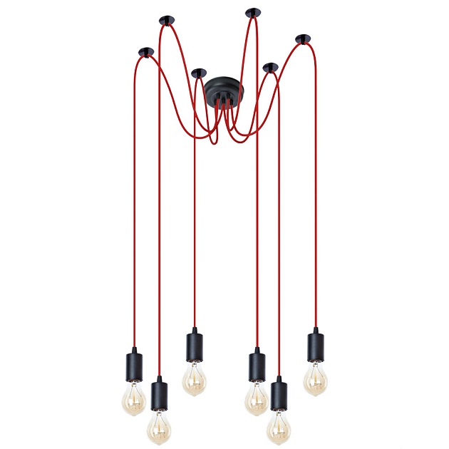 Подвесная люстра Arte Lamp Bender A4322SP-6RD Фото № 