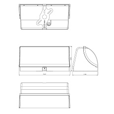 Уличный настенный светодиодный светильник Escada 30002W/01Led BK 1