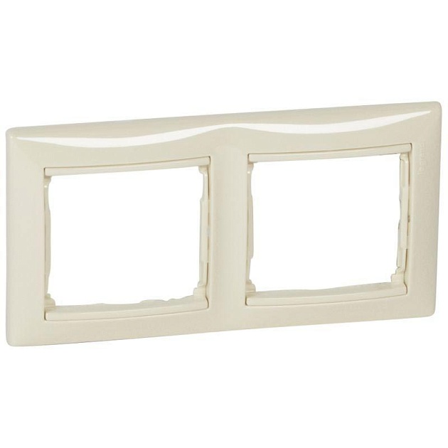 Рамка 2-постовая Legrand Valena слоновая кость 695632 Фото № 