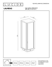 Уличный светильник Lucide Laurens 27805/50/30 1