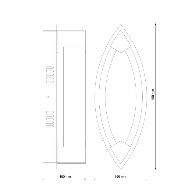 Настенный светильник Lucia Tucci Modena W172.1 Large LED400 Фото № 2