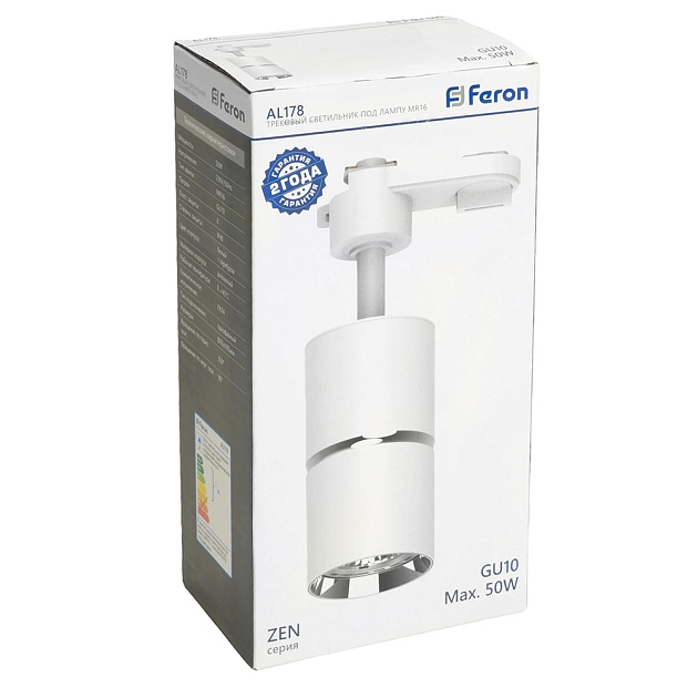 Трековый светильник Feron Zen AL178 48702 Фото № 2