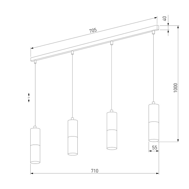Подвесной светильник TK Lighting 4357 Elit White изображение 3 Подвесной светильник TK Lighting 4357 Elit White Фото № 3