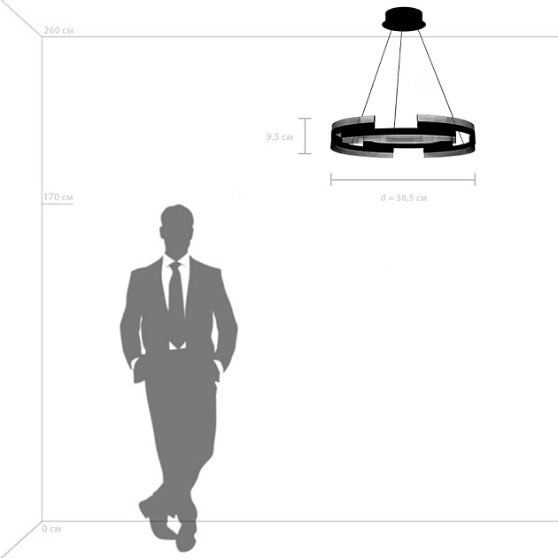 Подвесная светодиодная люстра Lightstar Rotonda 736323 изображение 2 Подвесная светодиодная люстра Lightstar Rotonda 736323 Фото № 2